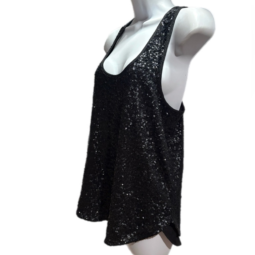 Gap Black Sequin Women's Tank Top